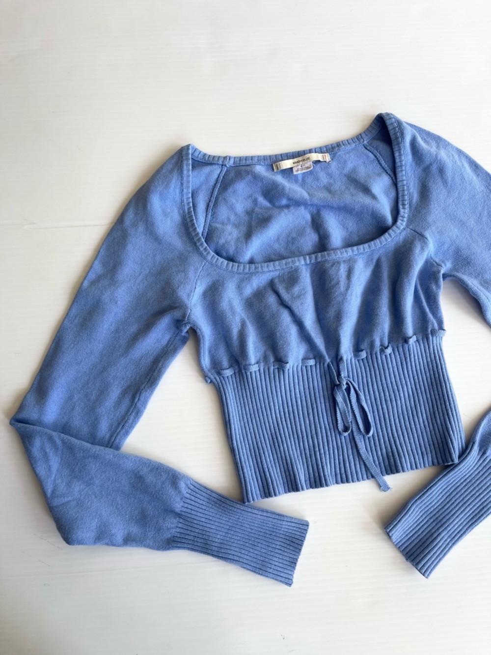 Urban Outfitters Kimchi Blue Knit Cropped Edison Ribbed Sweater - Picture 7 of 14